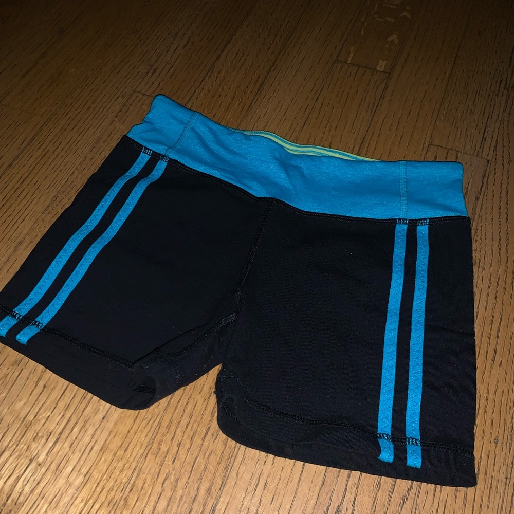 Black and blue ivivva athletic shorts